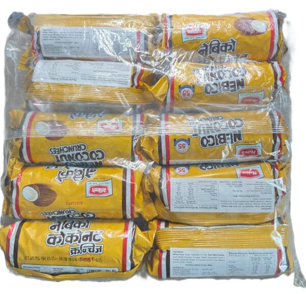 Nebico Coconut Biscuit 75g 10 Pkt
