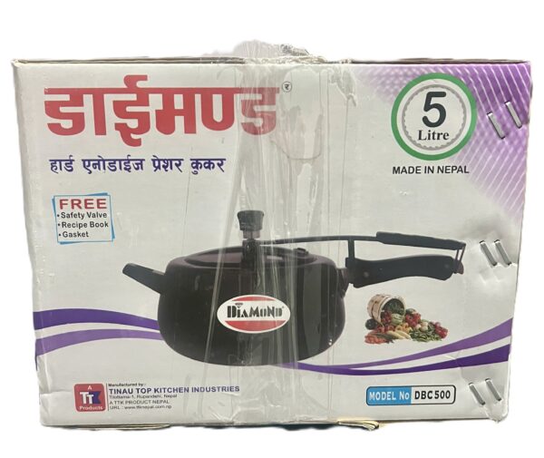 Diamond Pressure Cooker Black 5 L